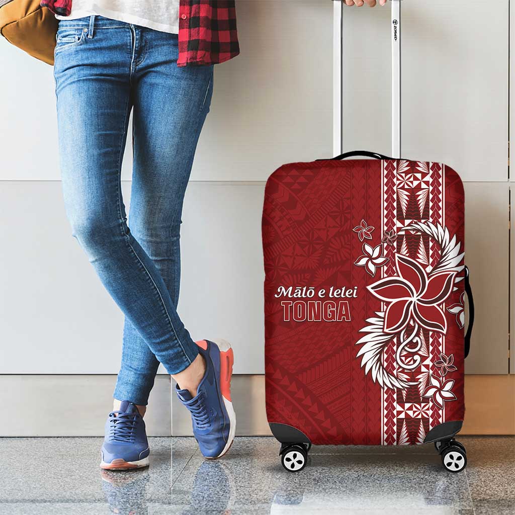 Tonga Language Week Luggage Cover Malo e Lelei Kupesi Ngatu Pattern LT05 - Polynesian Pride
