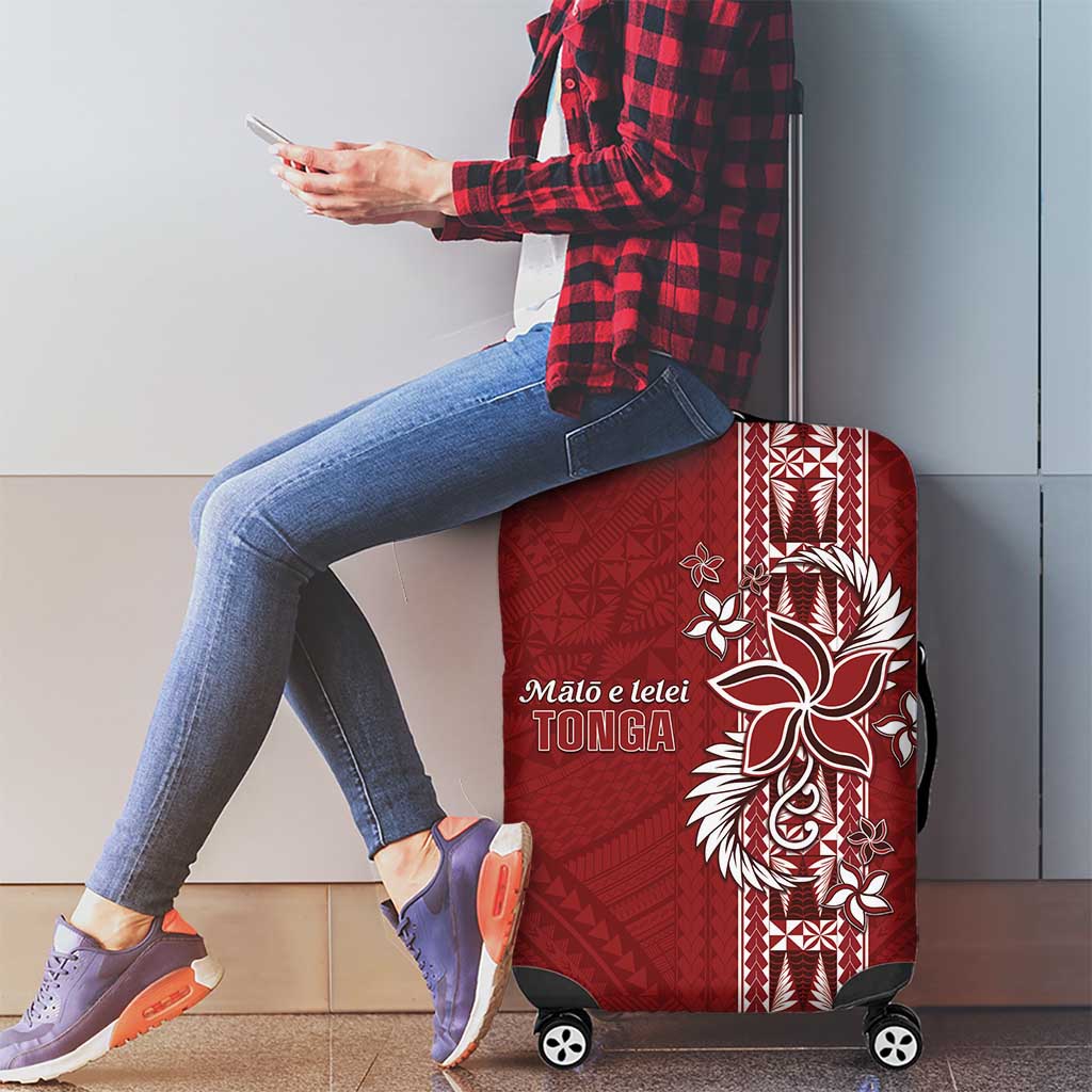 Tonga Language Week Luggage Cover Malo e Lelei Kupesi Ngatu Pattern LT05 - Polynesian Pride