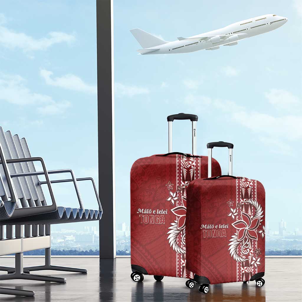 Tonga Language Week Luggage Cover Malo e Lelei Kupesi Ngatu Pattern LT05 - Polynesian Pride