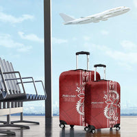 Tonga Language Week Luggage Cover Malo e Lelei Kupesi Ngatu Pattern LT05 - Polynesian Pride