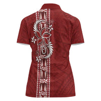 Tonga Language Week Women Polo Shirt Malo e Lelei Kupesi Ngatu Pattern