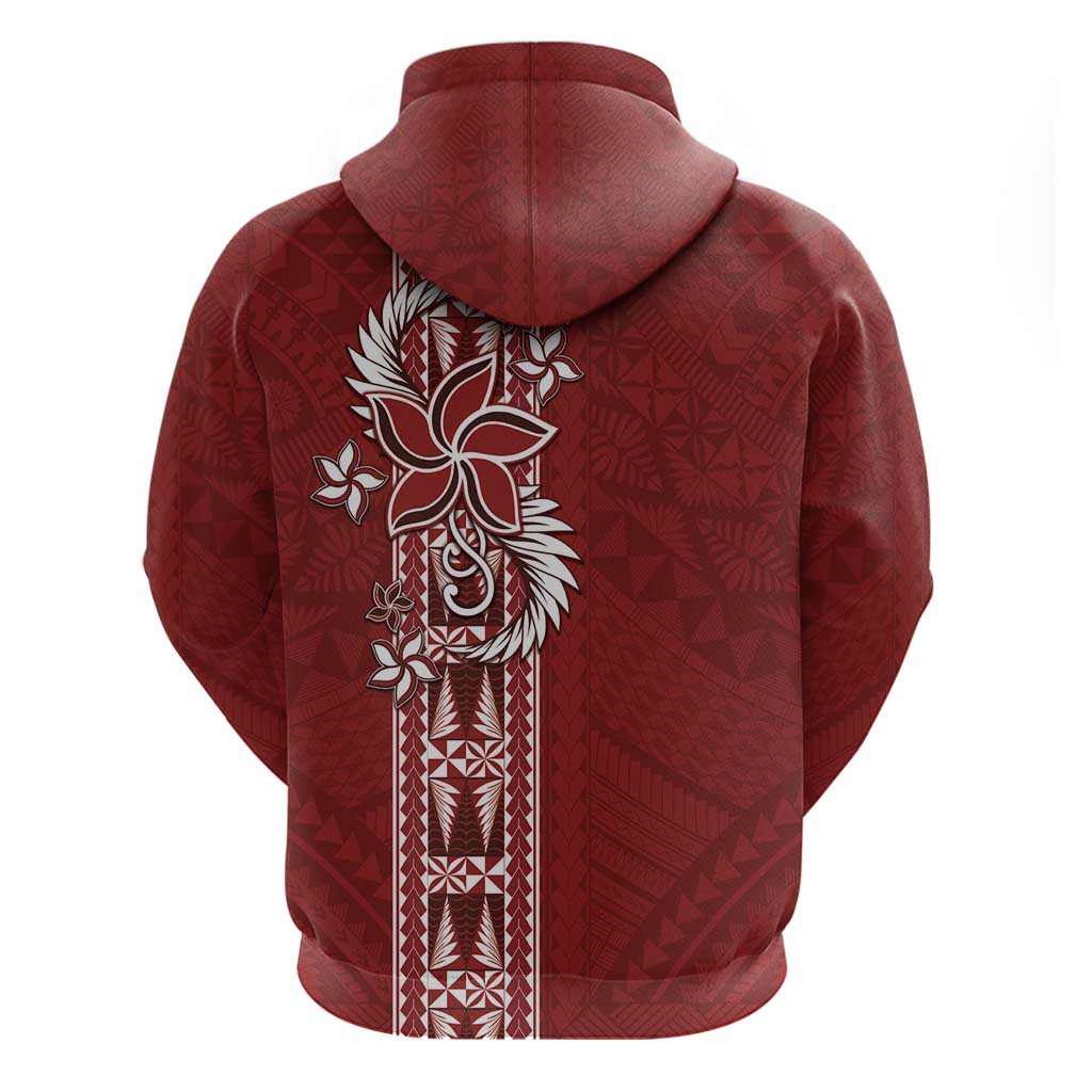Tonga Language Week Zip Hoodie Malo e Lelei Kupesi Ngatu Pattern LT05 - Polynesian Pride