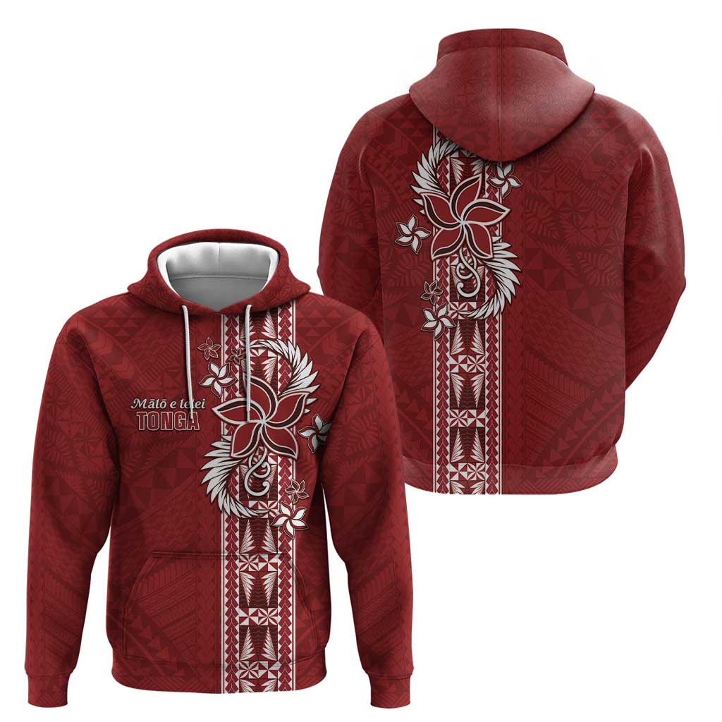 Tonga Language Week Zip Hoodie Malo e Lelei Kupesi Ngatu Pattern LT05 - Polynesian Pride