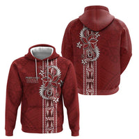 Tonga Language Week Zip Hoodie Malo e Lelei Kupesi Ngatu Pattern LT05 - Polynesian Pride