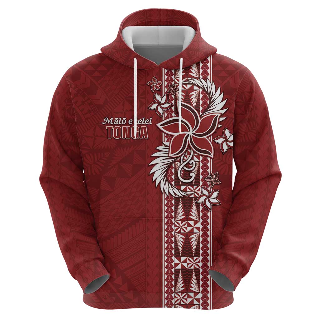 Tonga Language Week Zip Hoodie Malo e Lelei Kupesi Ngatu Pattern LT05 - Polynesian Pride