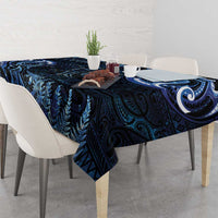 Aotearoa New Zealand Octopus Tablecloth Silver Fern Maori Pattern
