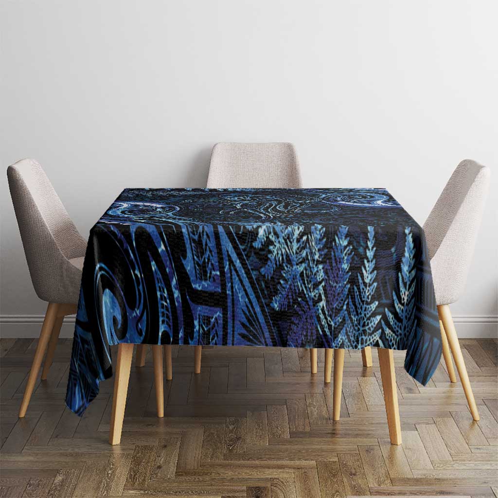 Aotearoa New Zealand Octopus Tablecloth Silver Fern Maori Pattern