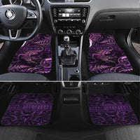 Aotearoa New Zealand Crocodile Car Mats Silver Fern Maori Pattern