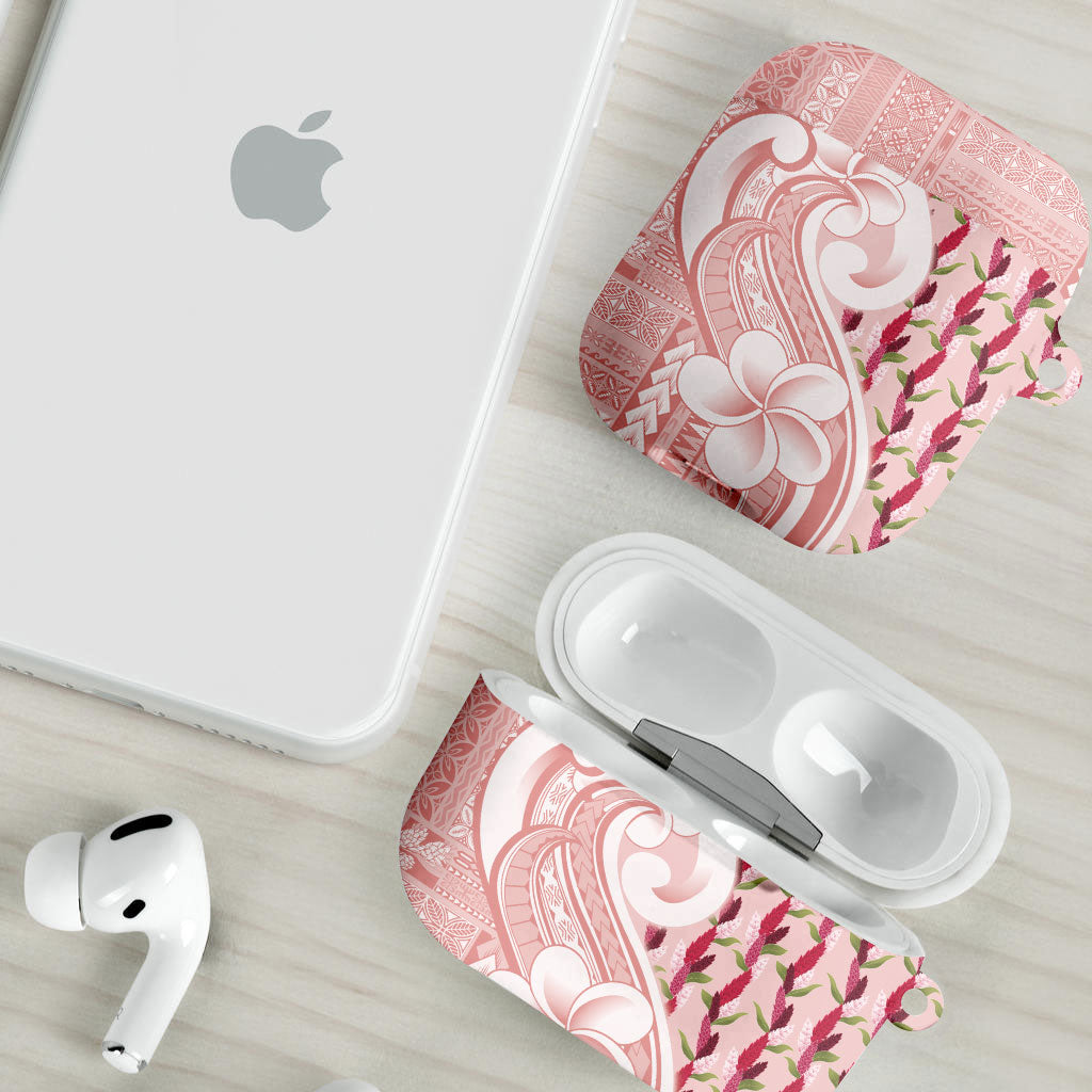 Samoa Teuila AirPods Case Pink Samoan Siapo Motifs