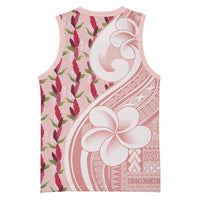 Samoa Teuila Basketball Jersey Pink Samoan Siapo Motifs