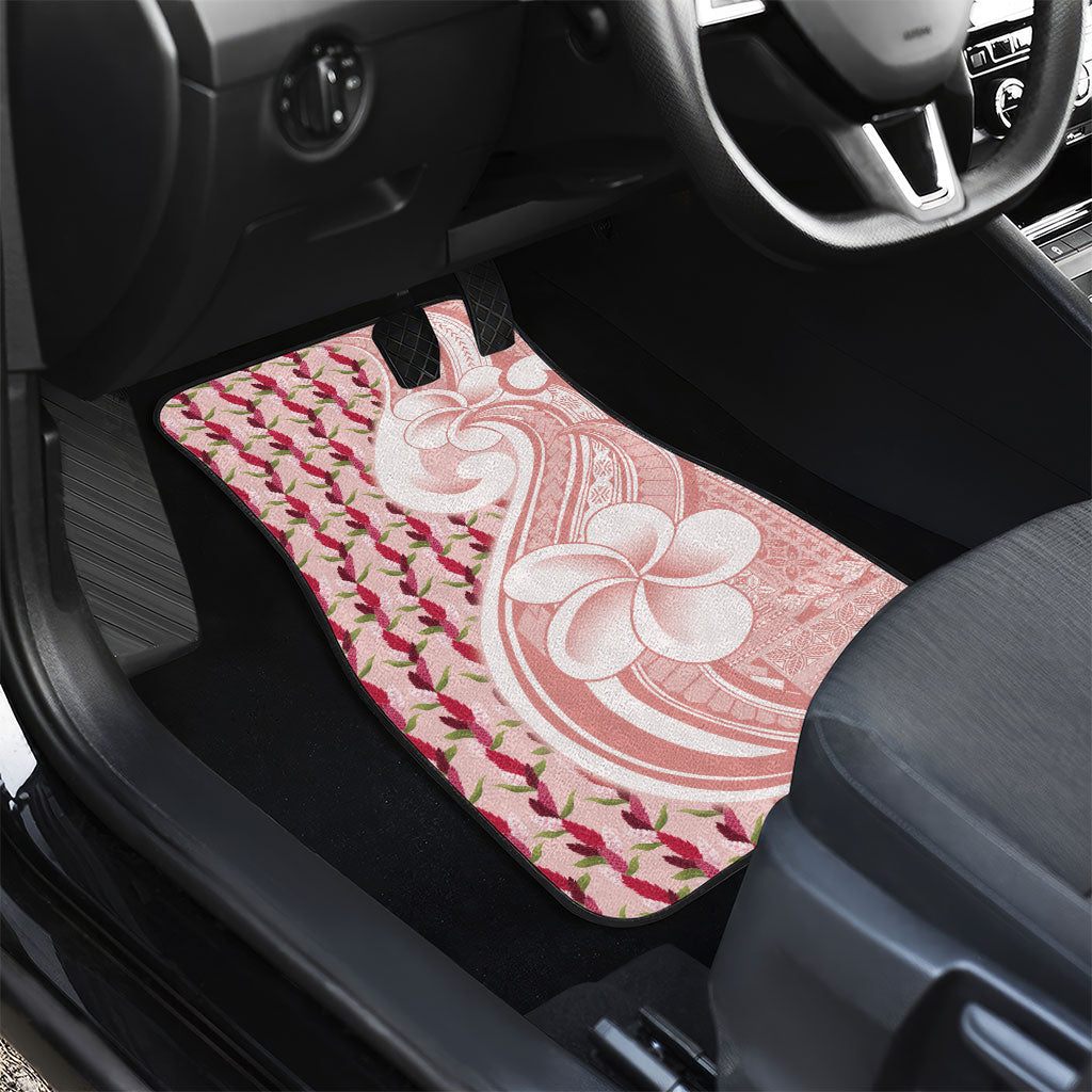 Samoa Teuila Car Mats Pink Samoan Siapo Motifs