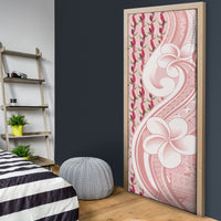 Samoa Teuila Door Cover Pink Samoan Siapo Motifs