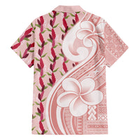 Samoa Teuila Family Matching Mermaid Dress and Hawaiian Shirt Pink Samoan Siapo Motifs