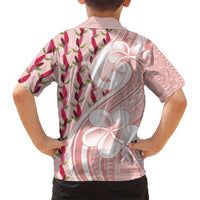 Samoa Teuila Family Matching Summer Maxi Dress and Hawaiian Shirt Pink Samoan Siapo Motifs