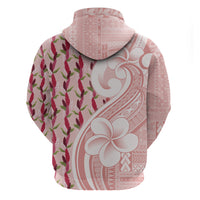 Samoa Teuila Hoodie Pink Samoan Siapo Motifs