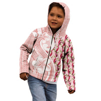 Samoa Teuila Kid Hoodie Pink Samoan Siapo Motifs