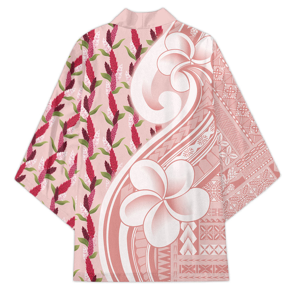 Samoa Teuila Kimono Pink Samoan Siapo Motifs