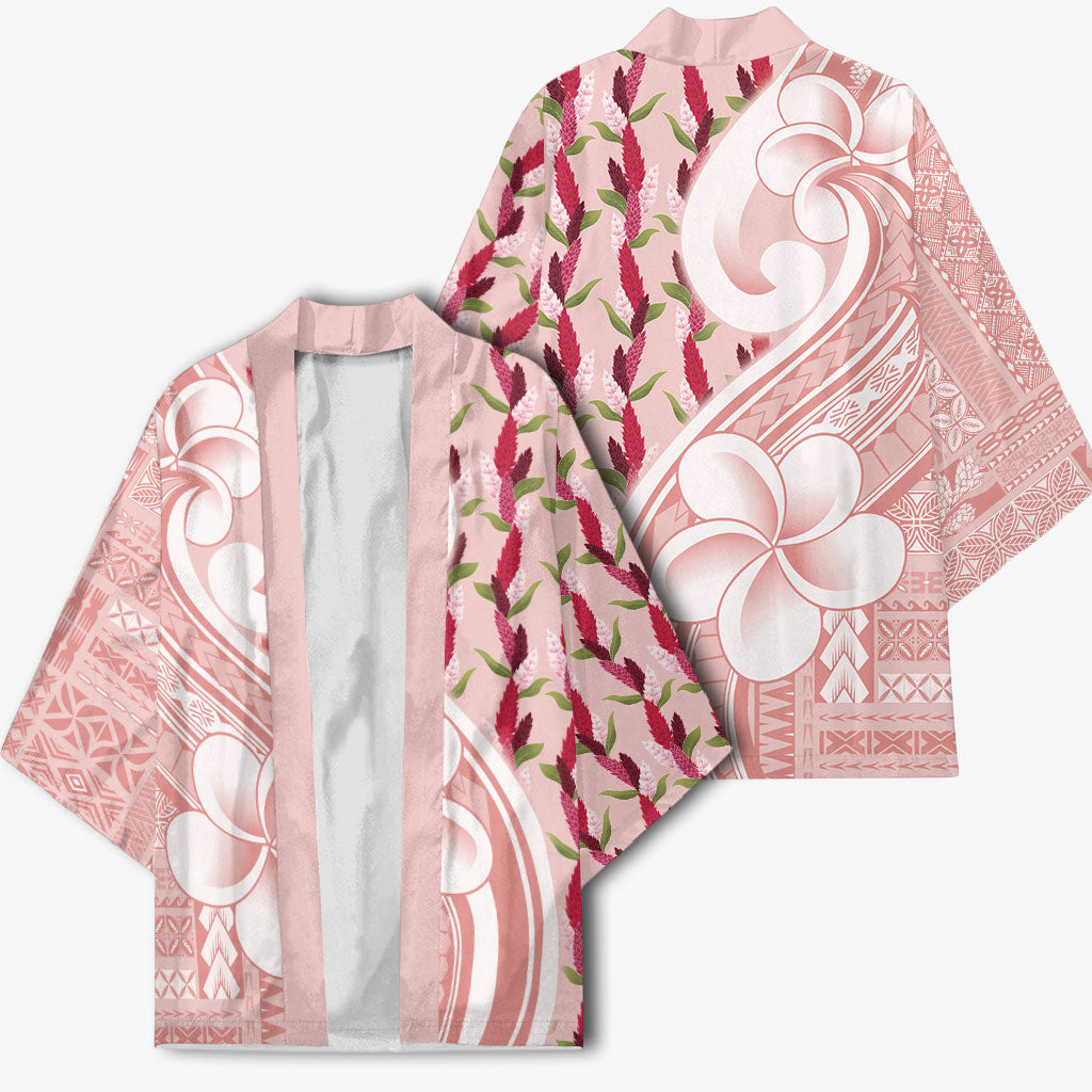 Samoa Teuila Kimono Pink Samoan Siapo Motifs