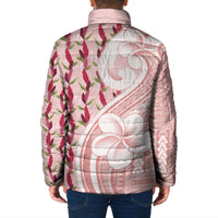 Samoa Teuila Padded Jacket Pink Samoan Siapo Motifs