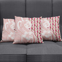 Samoa Teuila Pillow Cover Pink Samoan Siapo Motifs
