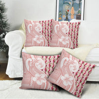 Samoa Teuila Pillow Cover Pink Samoan Siapo Motifs
