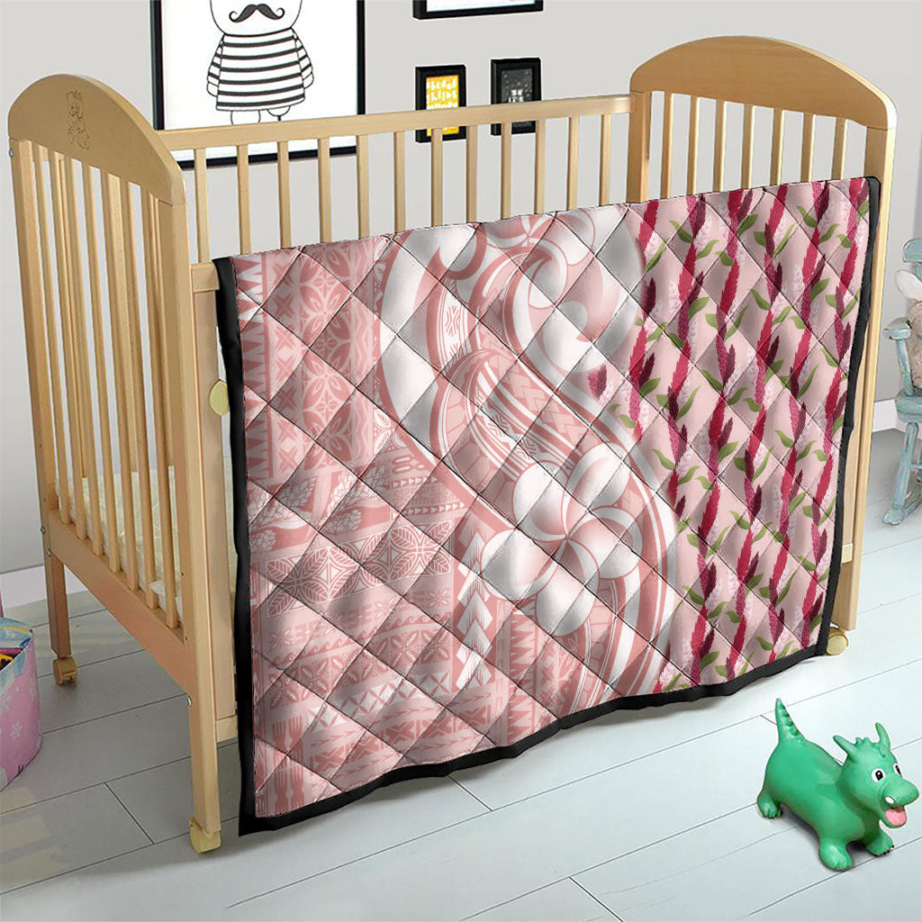 Samoa Teuila Quilt Pink Samoan Siapo Motifs