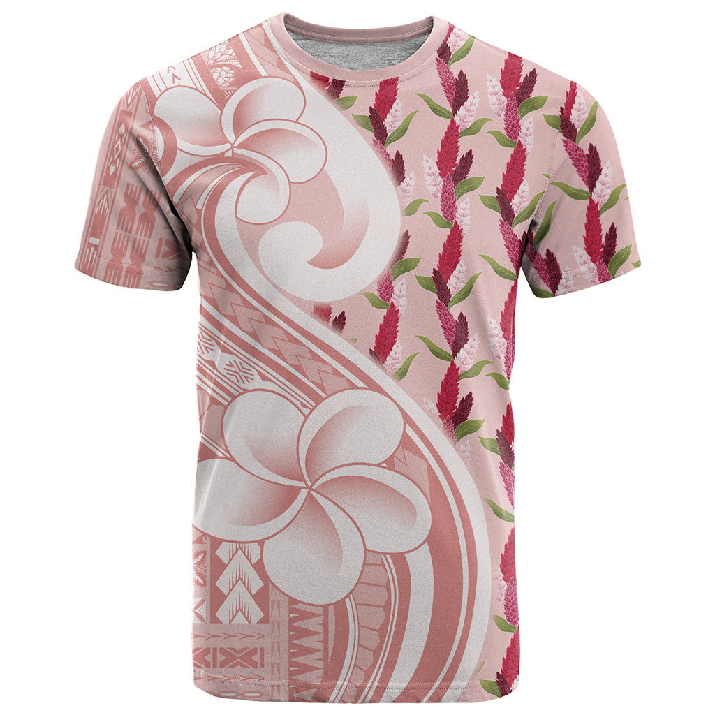 Samoa Teuila T Shirt Pink Samoan Siapo Motifs