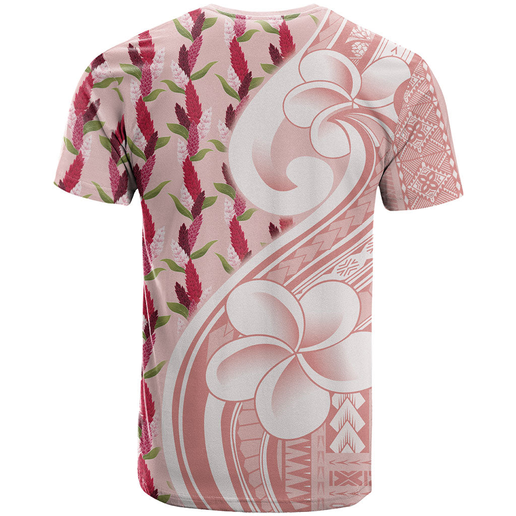 Samoa Teuila T Shirt Pink Samoan Siapo Motifs