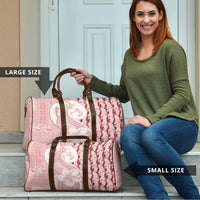 Samoa Teuila Travel Bag Pink Samoan Siapo Motifs