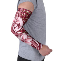 Samoa Teuila Arm Sleeves Maroon Samoan Siapo Motifs
