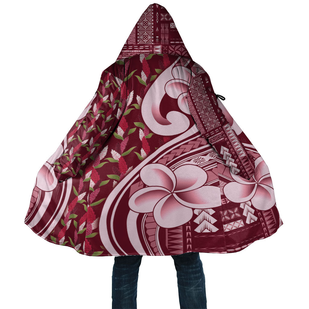 Samoa Teuila Cloak Maroon Samoan Siapo Motifs