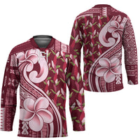 Samoa Teuila Hockey Jersey Maroon Samoan Siapo Motifs