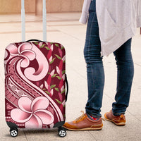 Samoa Teuila Luggage Cover Maroon Samoan Siapo Motifs