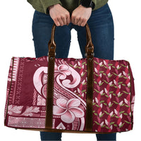 Samoa Teuila Travel Bag Maroon Samoan Siapo Motifs