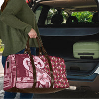Samoa Teuila Travel Bag Maroon Samoan Siapo Motifs