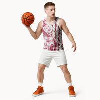 Samoa Teuila Basketball Jersey White Samoan Siapo Motifs