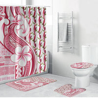 Samoa Teuila Bathroom Set White Samoan Siapo Motifs