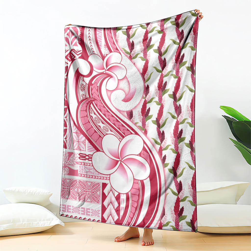 Samoa Teuila Blanket White Samoan Siapo Motifs