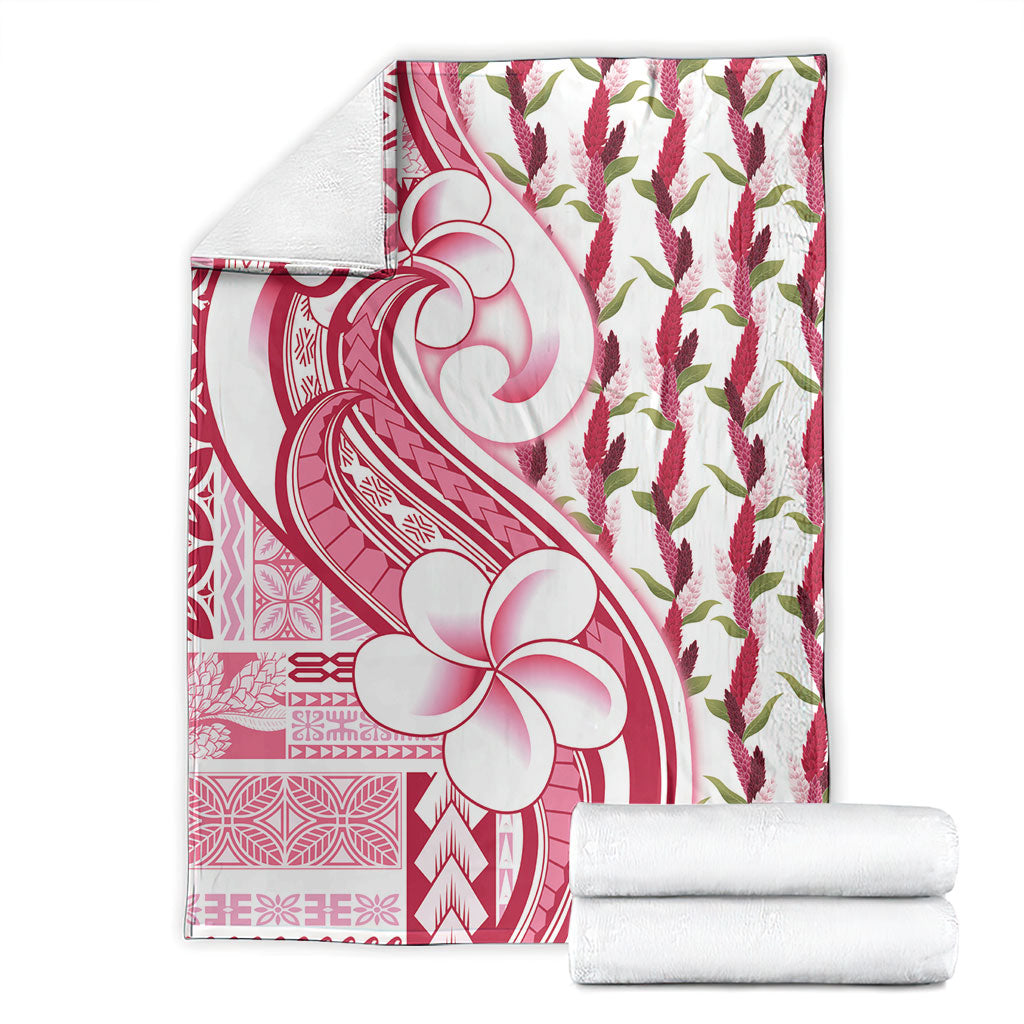 Samoa Teuila Blanket White Samoan Siapo Motifs