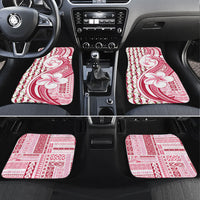 Samoa Teuila Car Mats White Samoan Siapo Motifs