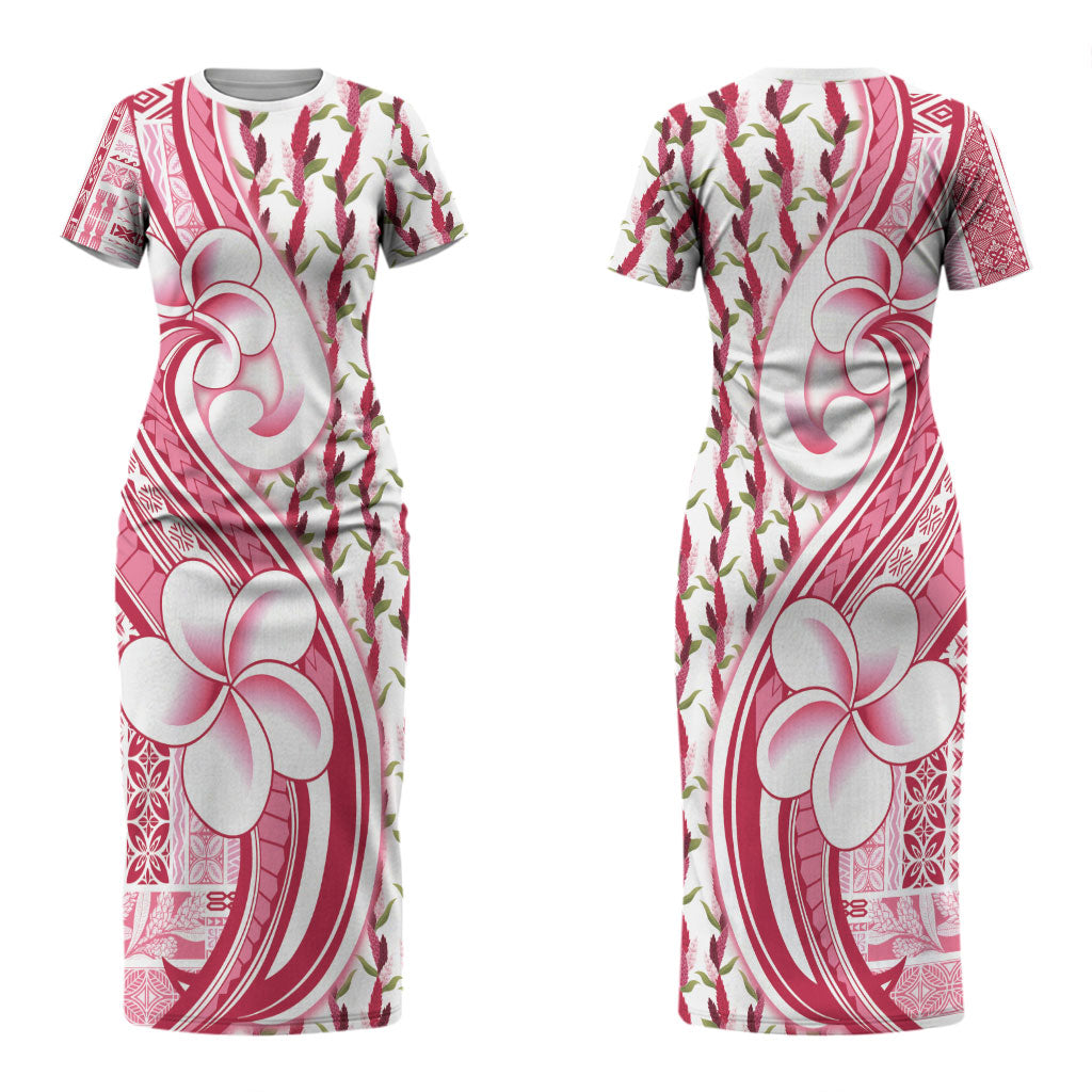 Samoa Teuila Couples Matching Short Sleeve Bodycon Dress and Long Sleeve Button Shirt White Samoan Siapo Motifs LT05 - Polynesian Pride