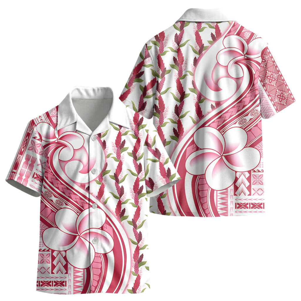 Samoa Teuila Kid Hawaiian Shirt White Samoan Siapo Motifs LT05 - Polynesian Pride