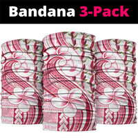 Samoa Teuila Neck Gaiter White Samoan Siapo Motifs