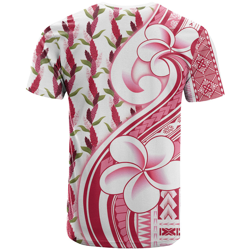 Samoa Teuila T Shirt White Samoan Siapo Motifs