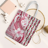 Samoa Teuila Tote Bag White Samoan Siapo Motifs