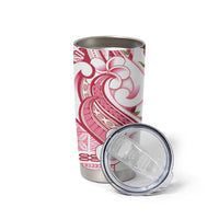 Samoa Teuila Tumbler Cup White Samoan Siapo Motifs