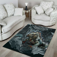 Hawaii Mo'o Lizard God Area Rug Polynesian Style