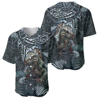 Hawaii Mo'o Lizard God Baseball Jersey Polynesian Style LT05 - Polynesian Pride