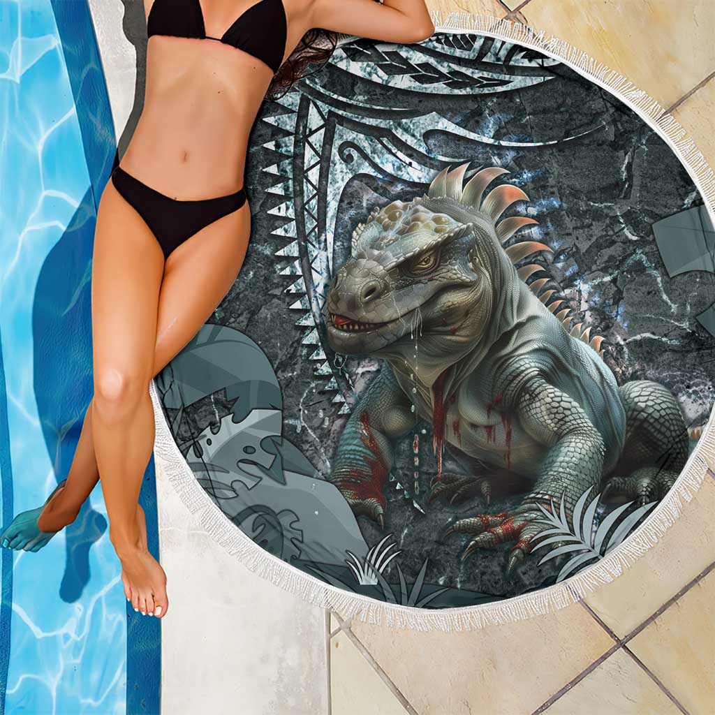 Hawaii Mo'o Lizard God Beach Blanket Polynesian Style