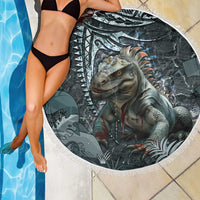 Hawaii Mo'o Lizard God Beach Blanket Polynesian Style